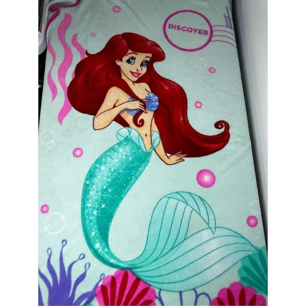 Little Mermaid Ariel  Baby Raschel Soft Blanket 44 x 55